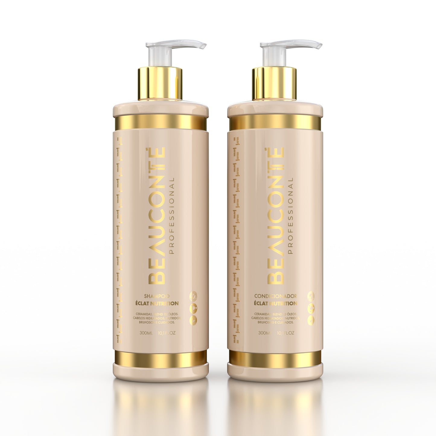 Éclat Nutrition com 12 Óleos Nobres e Ceramidas Kit - 300 ml | Beauconté
