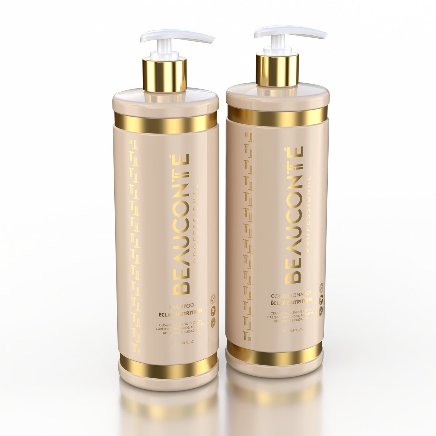 Éclat Nutrition com 12 Óleos Nobres e Ceramidas Kit 1 Litro | Beauconté